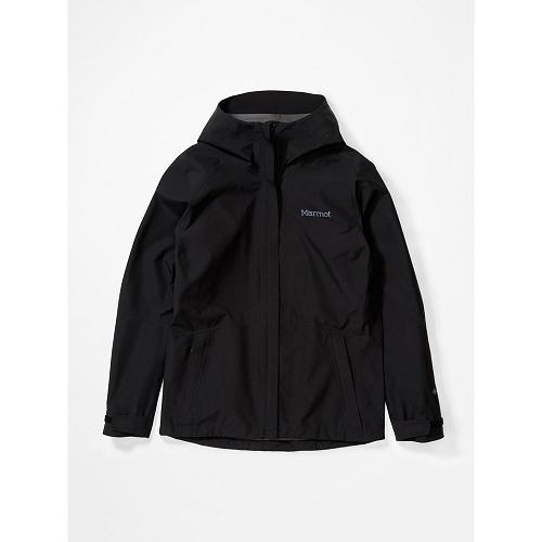 Marmot Rain Jacket Black NZ - Minimalist Jackets Womens NZ417235